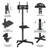 Rolling TV Stand Adjustable TV Trolley with Bracket and Tray for 23in-60in Plasma LCD LED Screen