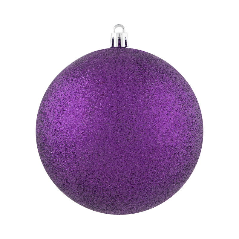 Boules de Noël incassables à 4 finitions 4 po (100 mm), Lavande