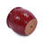 Handmade Ceramic Flower Pot Set Of 3, 15/12/10 Inch Diameter, Deep Red With Floral Embossed Pattern, For Orchids Indoor/Outdoor Use On Windowsill & Bookshelf, Breathable Clay-55348155