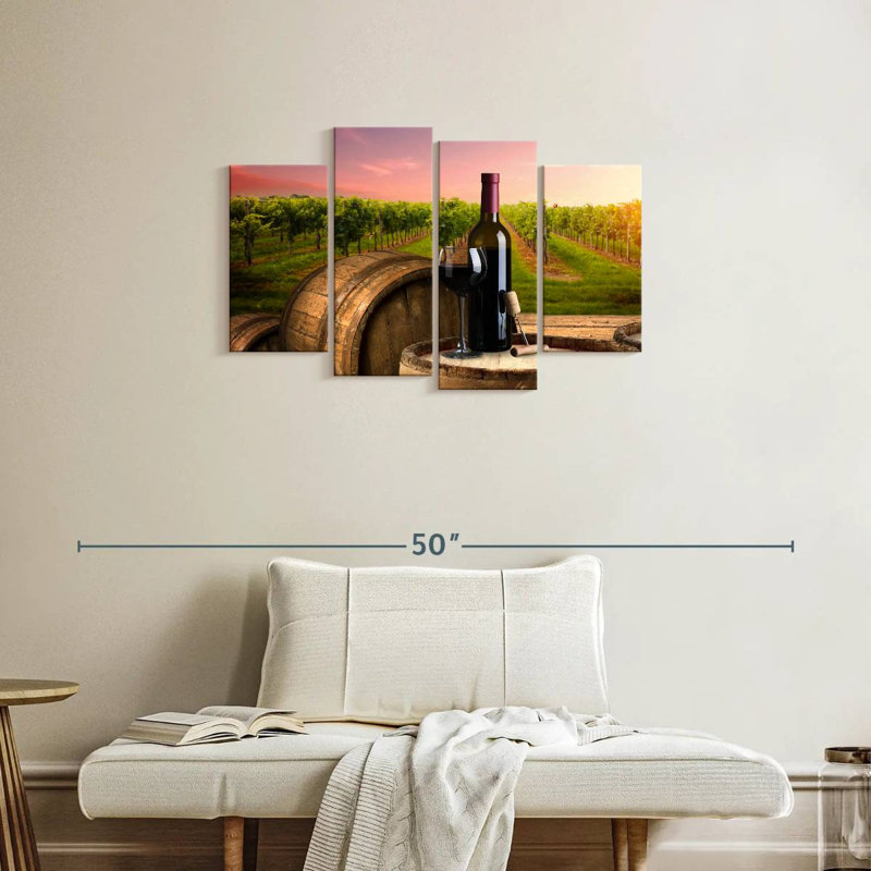 Yarlin Tuscan Wine Vineyard, H 22 po x l 36 po