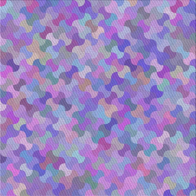 Tapis bleu/rose à motifs