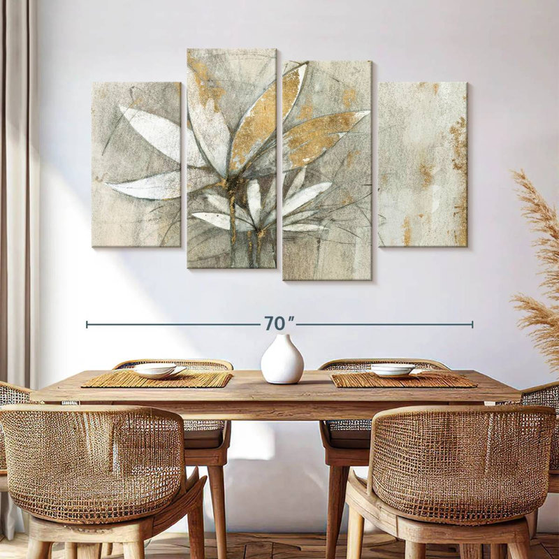 Harnek Golden Windflowers, 42" H x 68" W