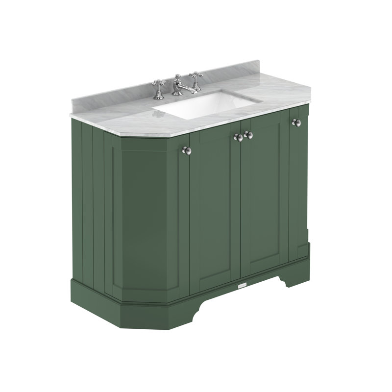 Old London 1000mm Free-standing Single Vanity, Gray, Twilight Blue