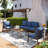 5- Person Outdoor Conversation Set  with Aluminum Coffee Table-1767146867