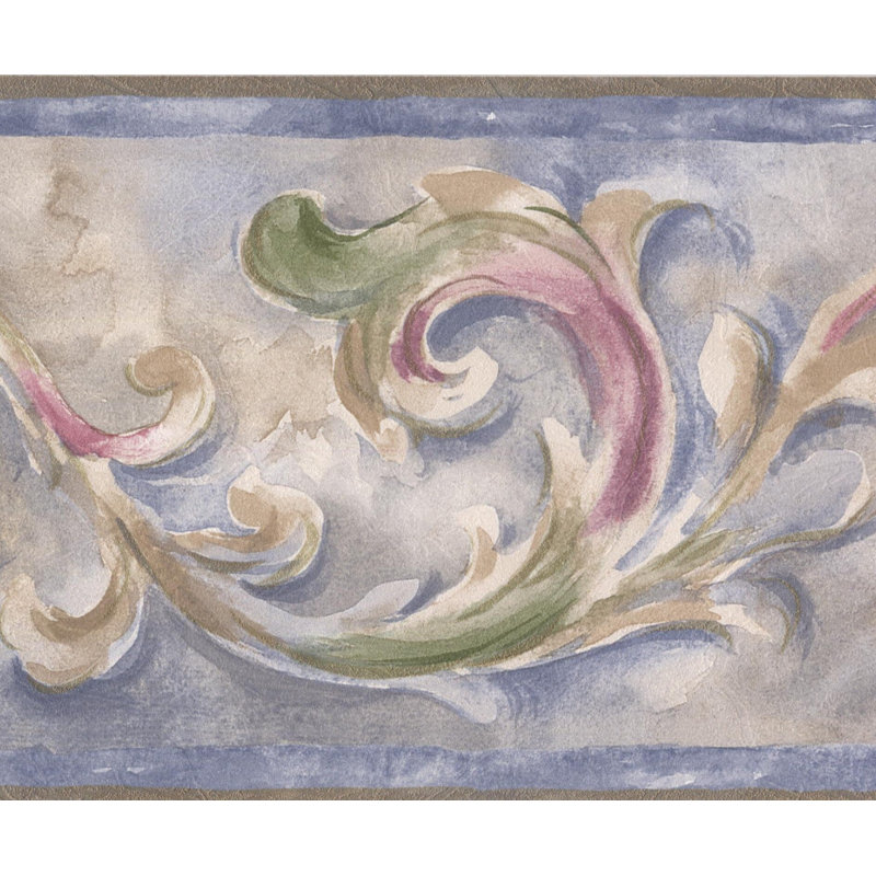 Bordure de papier peint damassé L 15 pi x l 5,25 po Knudsen