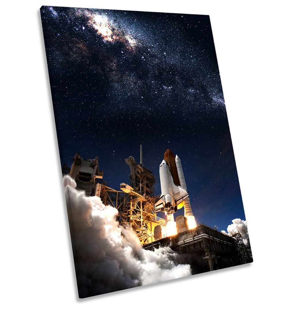 Space Shuttle Launch Pad - Wrapped Canvas Print