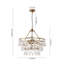 Lustre en forme de goutte en cristal à 6 niveaux de luxe rétro