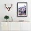 The Santorini Skyline In Greece - Single Picture Frame Painting on MDF-56855582-56855585