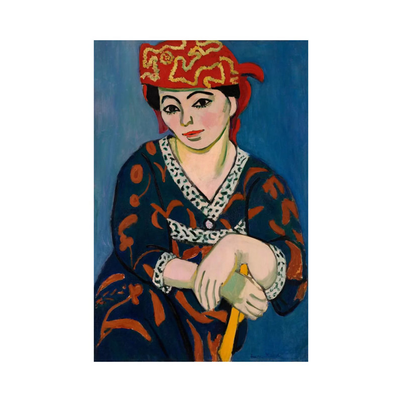 Le Madras Rouge Or Red Madras Headdress (1907) by Henri Matisse - Wrapped Canvas Painting