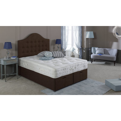 Johns Upholstered UK King - DE 150 X 200 Cm Divan Bed with Mattress