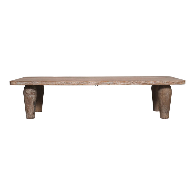 Table basse en bois massif, Sable