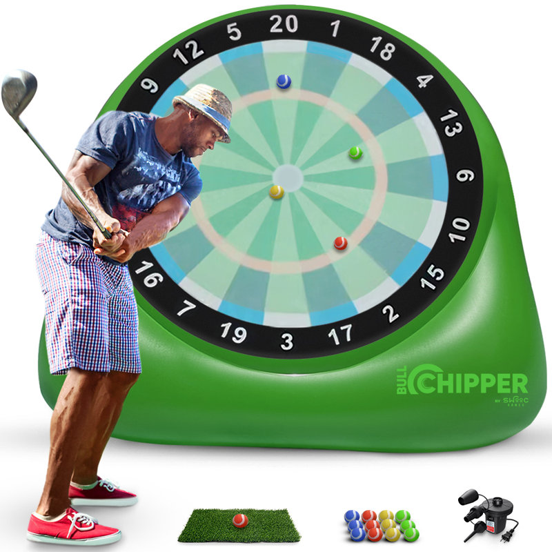 Déchiqueteuse Bull | Fléchettes de golf géantes, H 72 po x l 48 po x P 72 po
