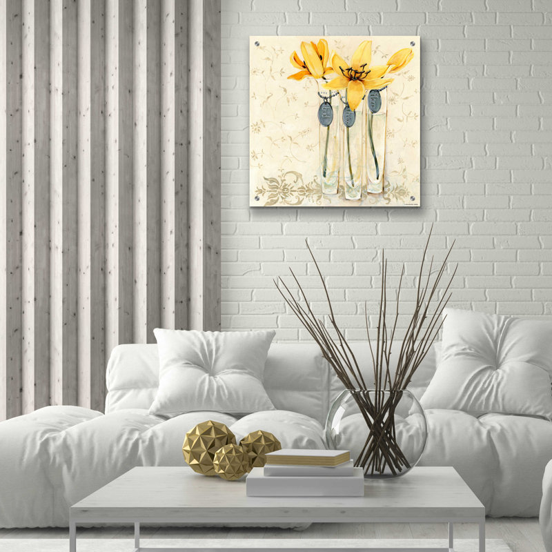 «Inspired Yellow» par Inconnu JD, H 24 po x l 24 po x P 0,2 po