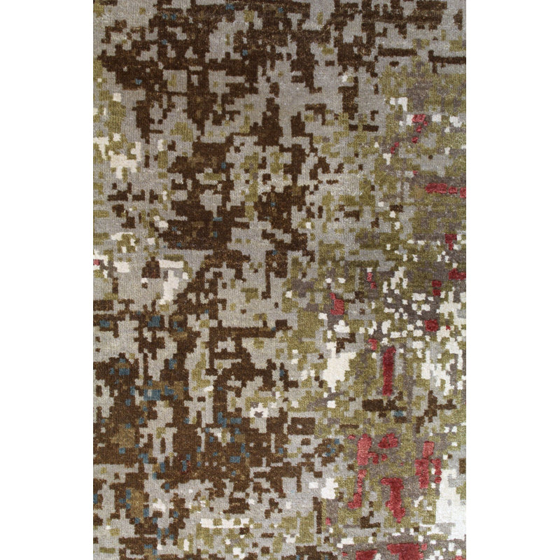 Patinated Look One-of-a-Kind 3'11" X 9'11" Area Rug
