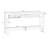 Modern 3-Drawer Console Table with Storage Shelf-1412550204