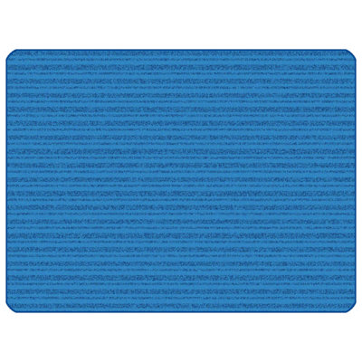 Tapis bleu touffeté à rayures Kidsoft ™
