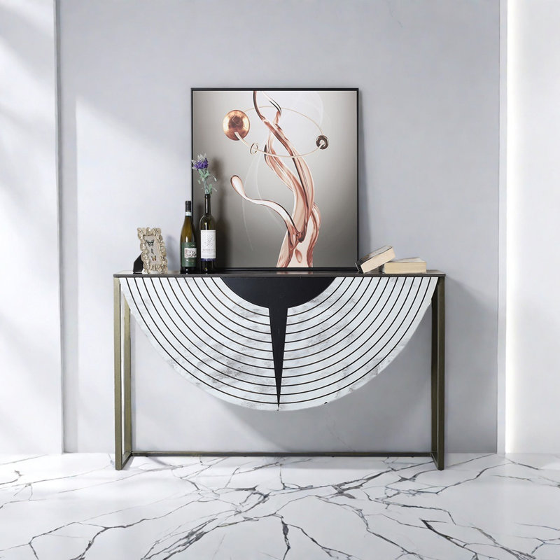 Console moderne minimaliste, H 33,46 po x l 55,12 po x P 15,75 po