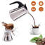Machine à espresso en acier inoxydable de 4 tasses BiggCaffe Pot à moka compatible avec l'induction