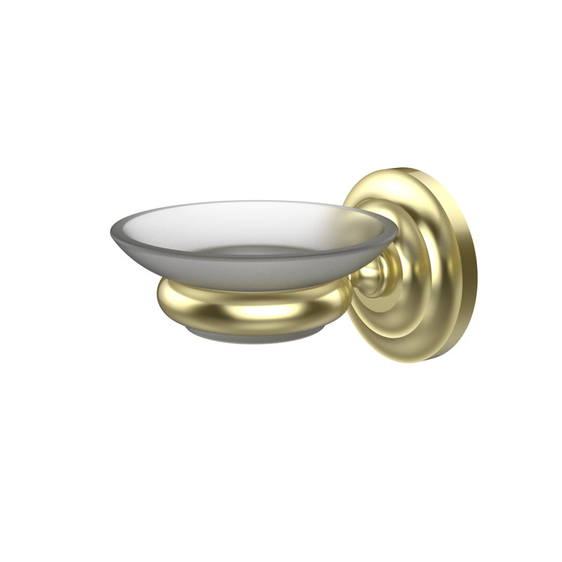 Gober Soap Dish, Satin Brass