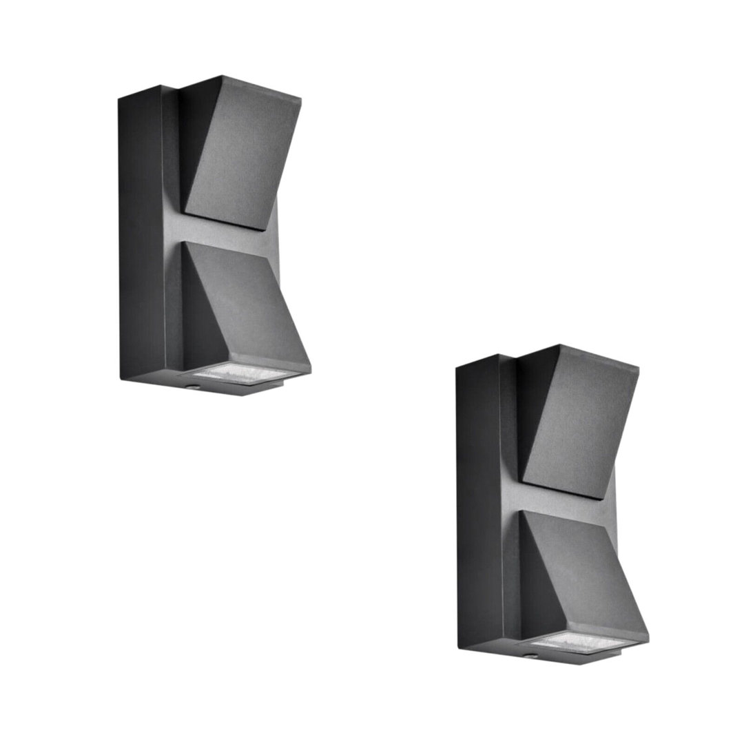 Bhishnee Black 14cm H Integrated LED Outdoor Flush Mount