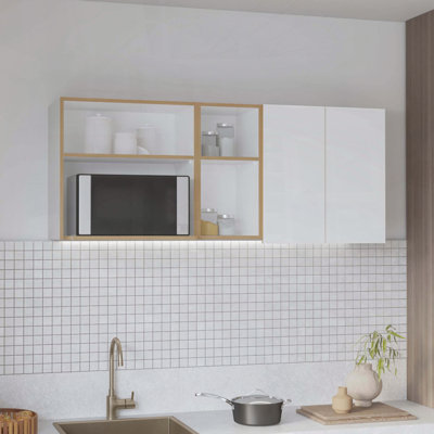 Large armoire murale avec support à vaisselle Corinto 59