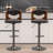Bar Stools Set Of 2 Adjustable Barstool Faux Leather Counter Height Stool Kitchen 360 Swivel Bar Chair With Back Metal Steel Base Chair-414219962