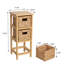 Armoire de rangement à 3 niveaux en bois de pin fabriqué à la main à 3 niveaux avec 3 jacinthes d'eau Cohen Cohen-130298187-130298190