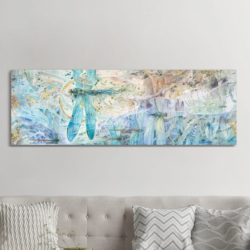 Against The Flow by Stephanie Law - Panoramic Painting on Canvas, 152.4 cm H x 50.8 cm W x 3.175 cm D, Wrapped Canvas