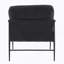 Chaise longue de loisirs en velours noir