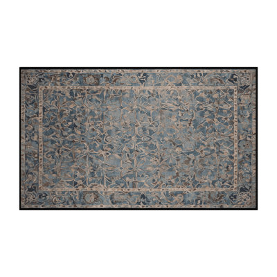 Tapis gris lavable à la machine