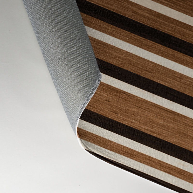 Tapis intérieur / extérieur brun HorizontalStripes