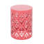 Ensemble de tables de bout en métal 2 pièces - fer thermolaqué, motif floral découpé, sans assemblage-1376675387