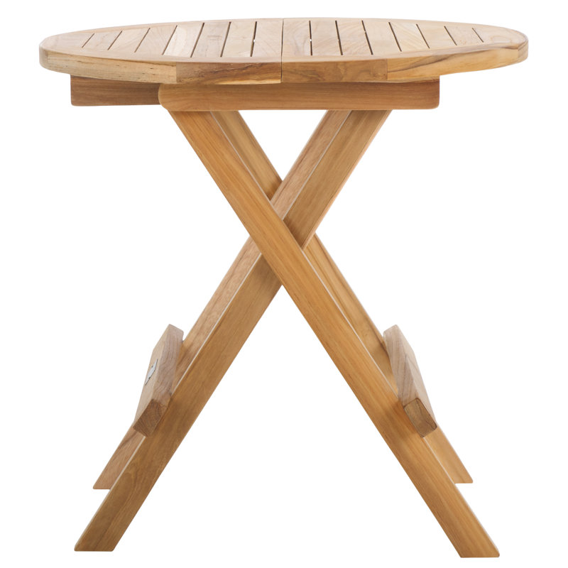 Tusarora Solid Teak Folding Round Table