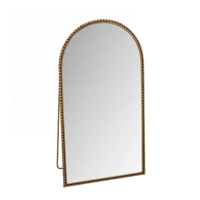 Iron Arch Retro Full Length Mirror With Supporting Feet, For Living Room, Bedroom