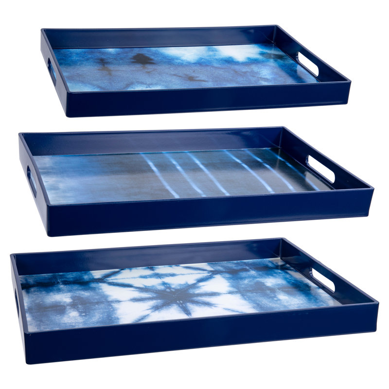 Ensemble de plateau de service décoratif 3 pièces Nealy