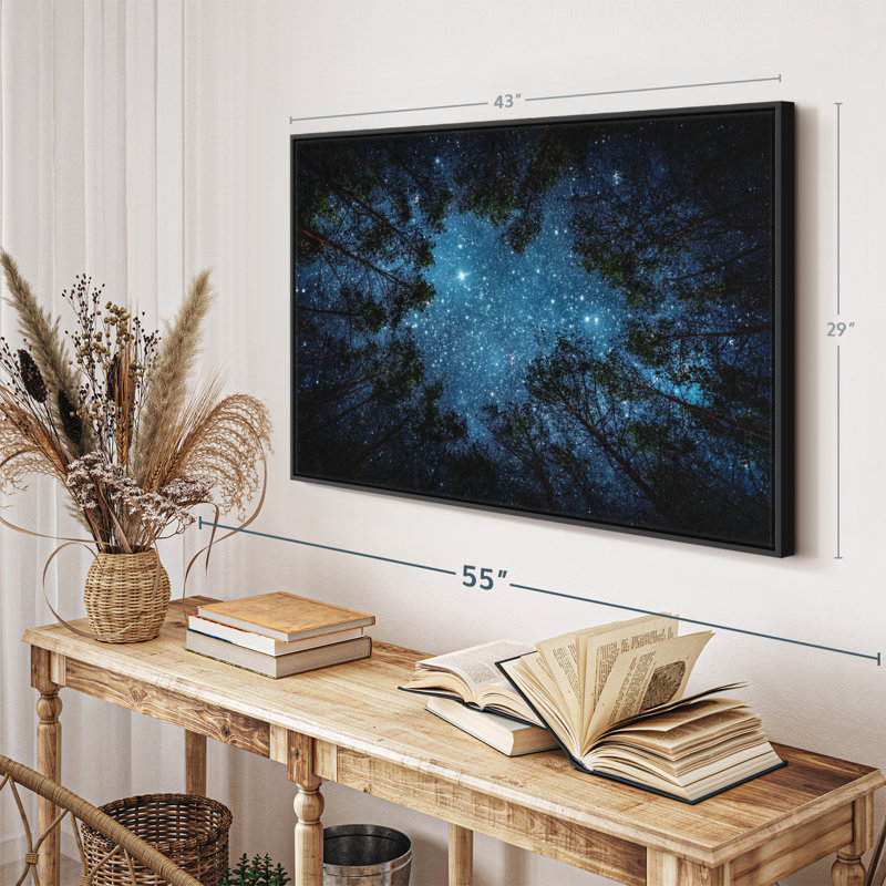 " Forest At Night Canvas Print ", 29" H x 43" W