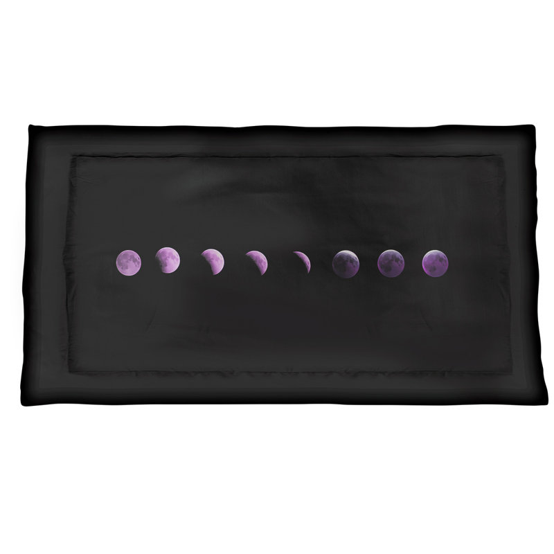 Taie décorative Katelyn Smith, Très grand, Microfibre, Noir / mauve