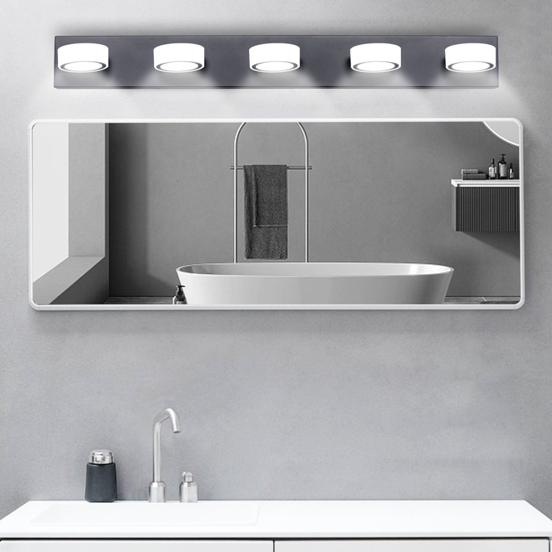 Barre d'éclairage de salle de bain 5 lumières DEL Jurem