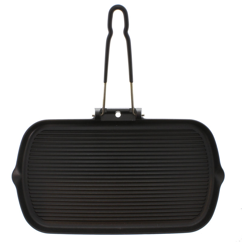 Chasseur 15'' Enameled Cast Iron Grill Pan / Griddle Set