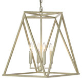 Ansley 4 - Light Candle Style Geometric Chandelier