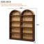 Ensemble de 2 bibliothèques avec tablettes de rangement ouvertes-345389252