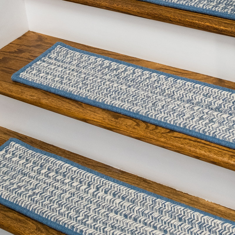 Tapis d'escalier Hayley, Bleu