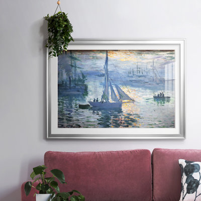 Monet, impression encadrée sur papier par Claude Monet