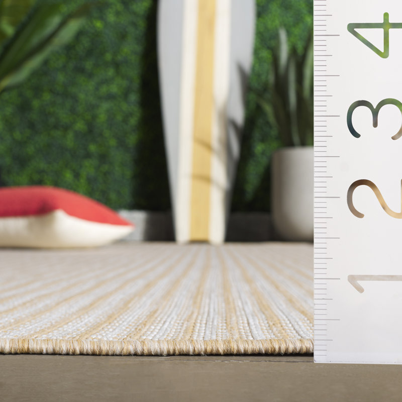 Terrace 802 Geometric Indoor/Outdoor Rug, Square 6'7"