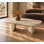 Table basse Slone - Beige moderne en béton