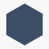 Bloc hexagonal Azul mat est en rupture de stock