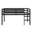 Lit mezzanine simple surélevé avec échelle-2028300185