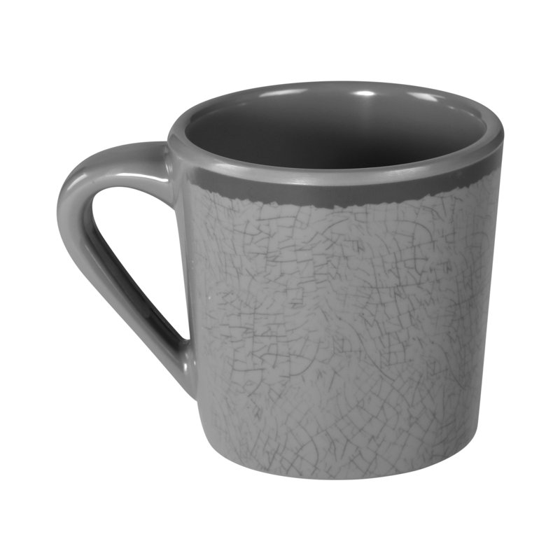 Grande tasse à café mélamine Mojave, Gris, 10 oz