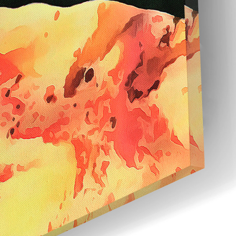 Art mural en verre épique «Her Force» par Alonzo Saunders, 12 po x 16 po