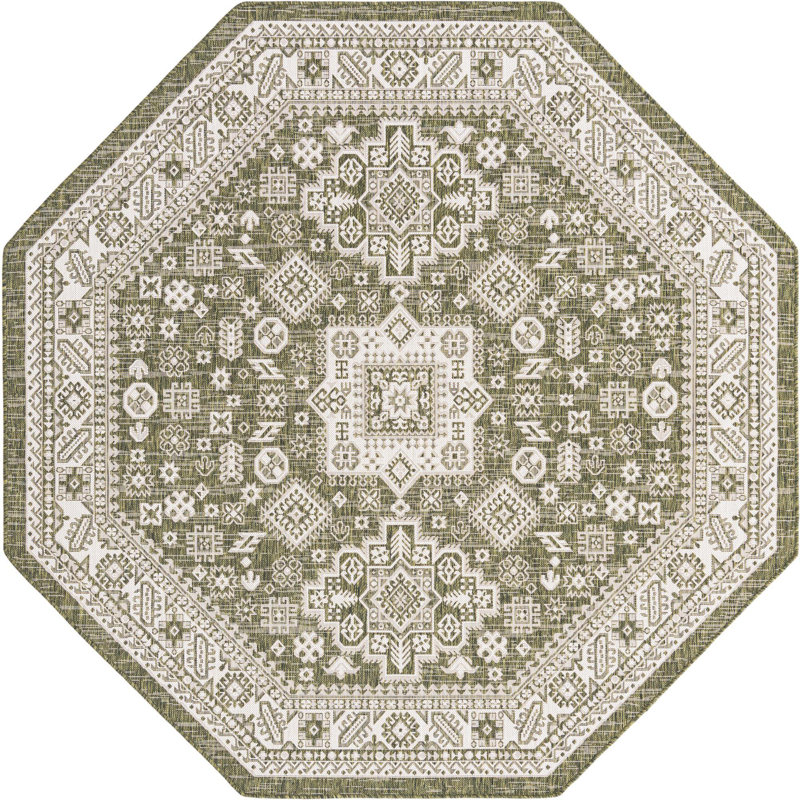 Tapis d'extérieur Chand, Octogone 7 pi 10 po